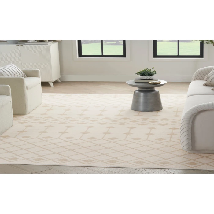 Nourison Grafix Ivory Beige GRF37 5 ft. 3 in. X 7 ft. 3 in. Rectangle Rug