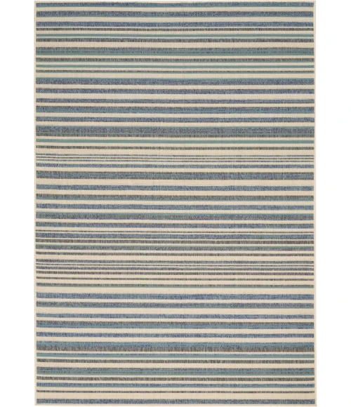 Barclay Butera Lido Rectangle Area Rug LID01-Blue/Cream