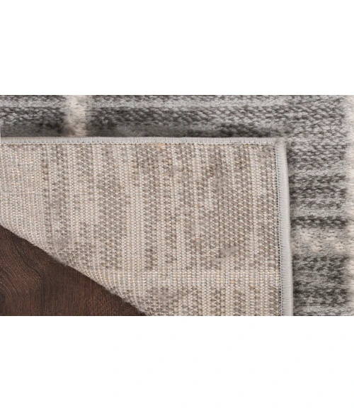 Nourison Serenity Home Grey Ivory SRH05 5 ft. 3 in. X 7 ft. 3 in. Rectangle Rug