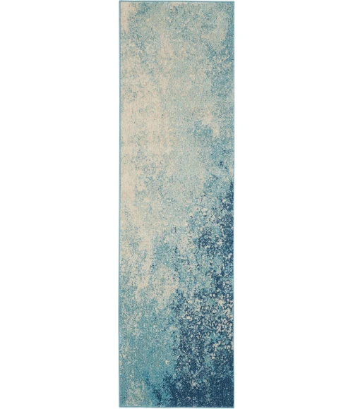 Nourison Passion Runner Area Rug PSN10-Navy/Light Blue