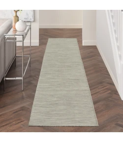 Nourison Home Positano POS01 Light Grey 2 ft. 2 in. X 12 ft. Area Rug