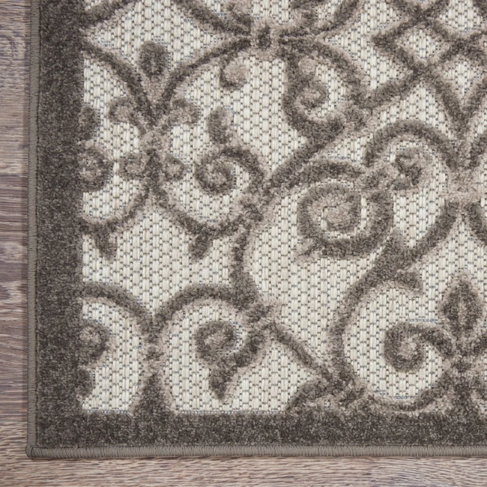 Nourison Aloha Runner Area Rug ALH21-Grey/Charcoal