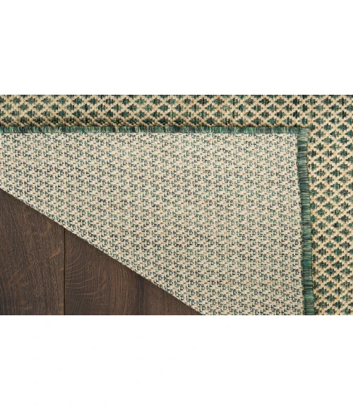 Nourison Courtyard Green COU01 4 ft. X 6 ft. Rectangle Rug