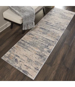 Nourison Home Rustic Textures RUS04 Beige Grey 2 ft. 2 in. X 7 ft. 6 in. Area Rug