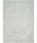 Nourison Astra Machine Washable Grey ASW12 6 ft. 7 in. X 9 ft. Rect. Rug