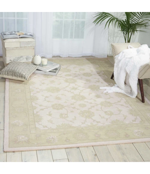 Nourison Home Zephyr Ivory/Green ZEP01 7ft.6in. x 9ft.6in. Rect. Rug