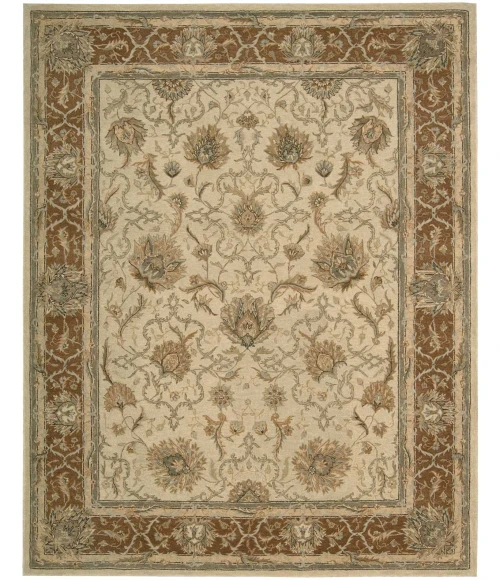 Nourison Home Heritage Hall Brown HE27 5ft.6in. x 8ft.6in. Rect. Rug