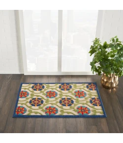 Nourison Home Aloha ALH19 Blue Multicolor 2 ft. 8 in. X 4 ft. Area Rug
