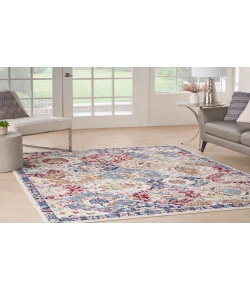 Nourison Home Grafix GRF31 Blue Multicolor 5 ft. 3 in. X 7 ft. 3 in. Area Rug