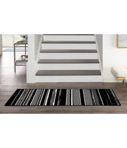Nourison Home Grafix GRF41 Black White 2 ft. X 4 ft. Area Rug