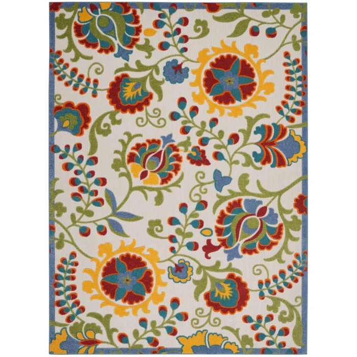 Nourison Aloha Area Rug ALH17 Ivory/Multi 12' x 15'