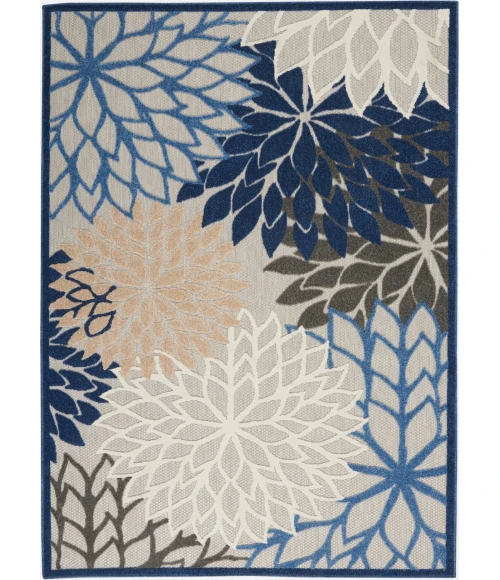 Nourison Aloha Area Rug ALH05-Blue/Multicolor