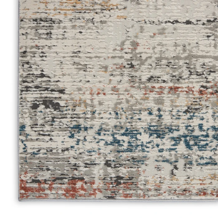 Nourison Rustic Textures Area Rug RUS14-Light Grey Multi