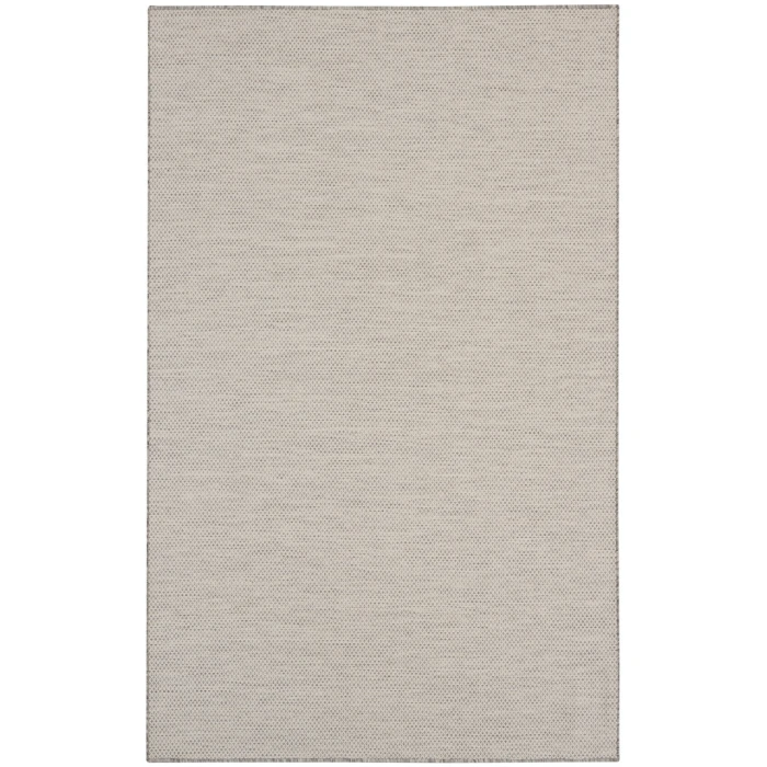 Nourison Courtyard Ivory/Silver COU01 8 ft. Square Rug