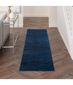Nourison Home Nourison Essentials NRE01 Midnight Blue 2 ft. 2 in. X 7 ft. 6 in. Area Rug