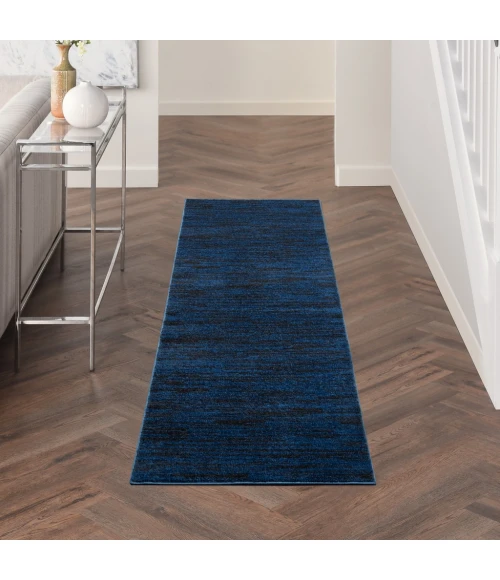 Nourison Essentials Midnight Blue Area Rug NRE01-Midnight Blue