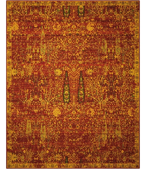 Nourison Home Timeless Red TML04 8ft.6in. x 11ft.6in. Rect. Rug