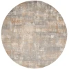 Calvin Klein CK950 Rush CK951 Grey Beige 8 ft. Round Area Rug