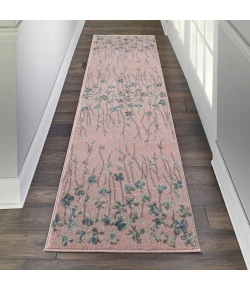 Nourison Home Tranquil TRA04 Pink 2 ft. 3 in. X 7 ft. 3 in. Area Rug