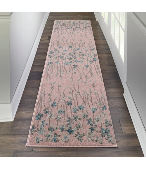 Nourison Tranquil Runner Area Rug TRA04-Pink