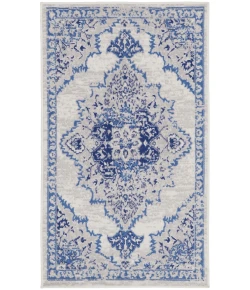 Nourison Home Whimsicle WHS14 Ivory Blue 3 ft. X 5 ft. Area Rug