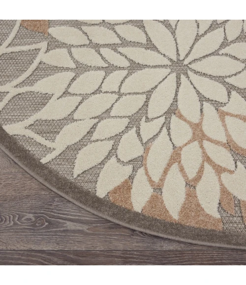 Nourison Aloha Round Area Rug ALH05-Natural