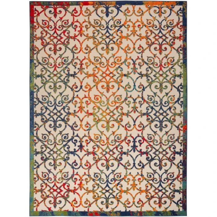 Nourison Aloha Area Rug ALH21 Multicolor 9' x 12'