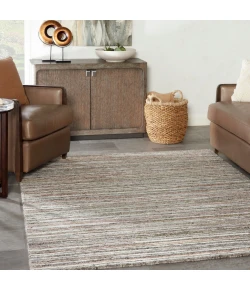 Nourison Home Plateau PAE01 Grey Green 5 ft. 6 in. X 7 ft. 5 in. Area Rug