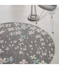 Nourison Tranquil Round Area Rug TRA04-Grey/Beige