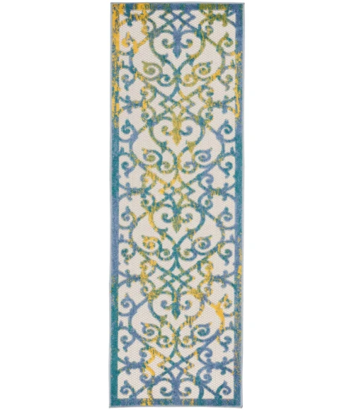 Nourison Aloha Area Rug ALH21-Ivory Blue