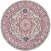 Nourison Home Passion PSN20 Light Grey Pink 8 ft. Round Area Rug