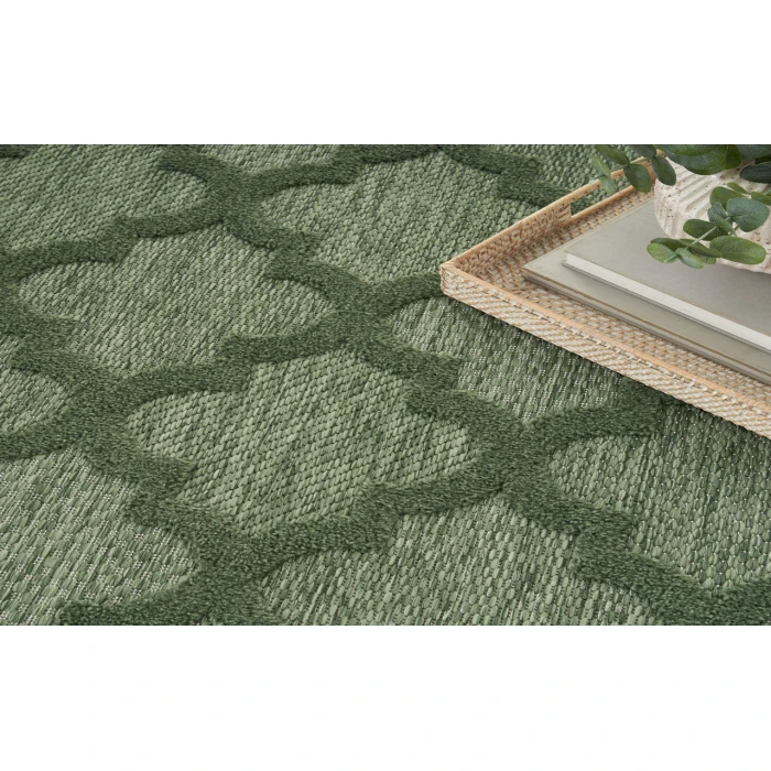 Nourison Easy Care Green NES01 4 ft. X 6 ft. Rectangle Rug