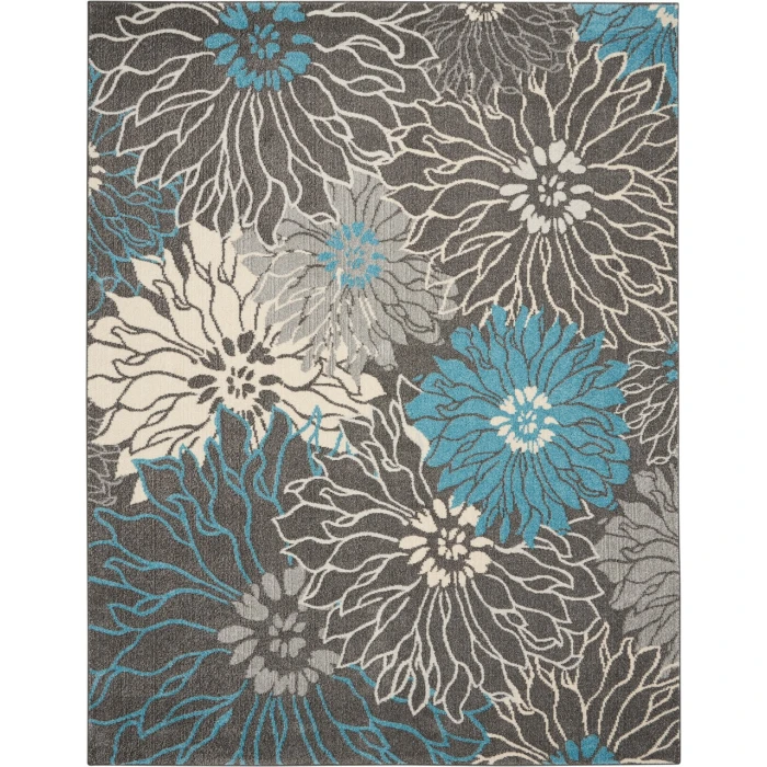 Nourison Passion Area Rug PSN17-Charcoal/Blue