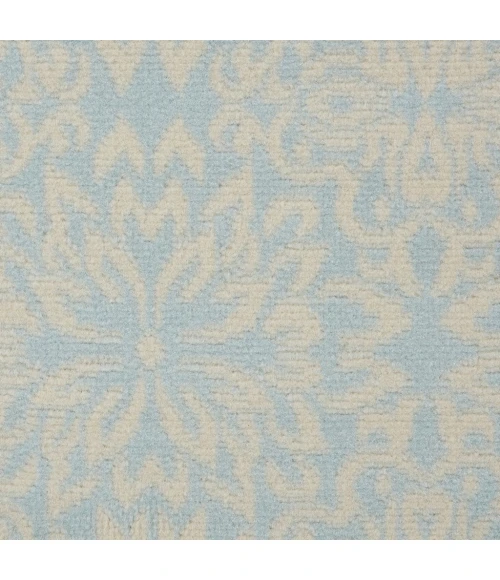 Nourison Jubilant Runner Area Rug JUB06-Ivory/Light Blue
