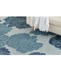Nourison Garden Oasis Blue GOA04 6 ft. X 9 ft. Rectangle Rug
