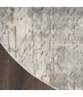 Nourison Quarry Beige Grey QUA03 8 ft. X Round Rug