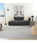 Nourison Essentials Silver Grey Area Rug NRE01-Silver Grey