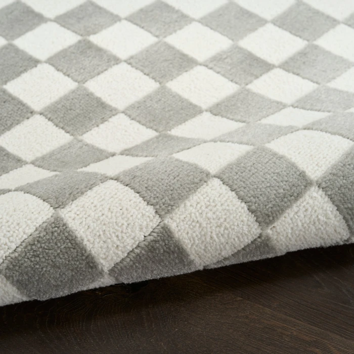 Nourison Serenity Home Ivory Grey SRH09 2 ft. 2 in. X 7 ft. 6 Rect. Rug
