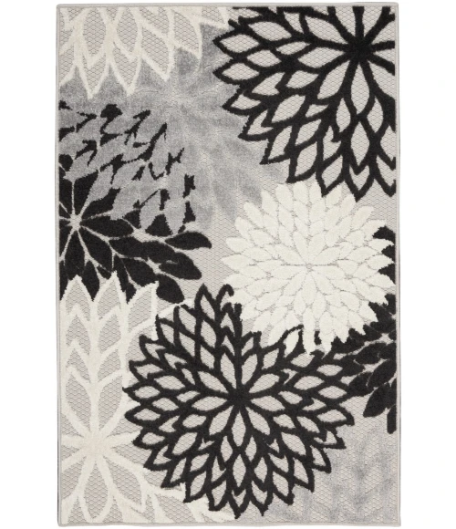 Nourison Aloha Area Rug ALH05-Black White