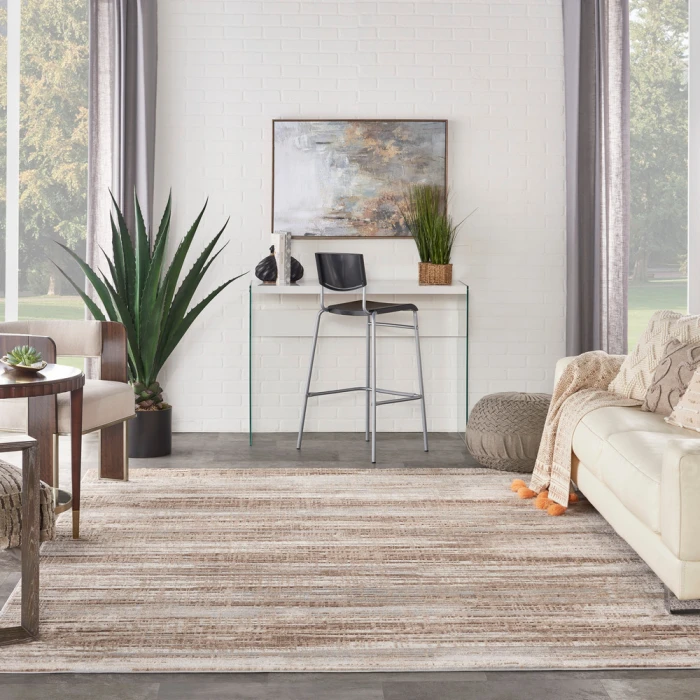 Nourison Elation Area Rug ETN01 Ivory Grey