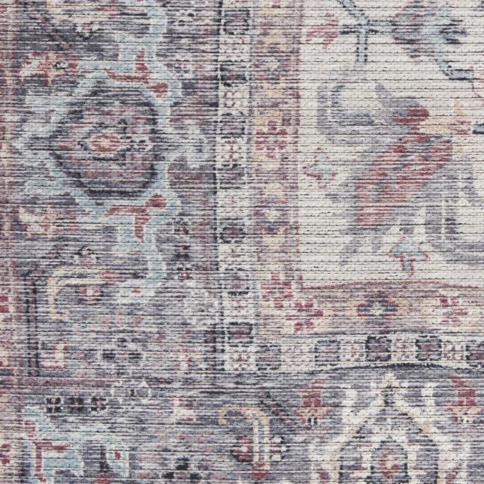 Nicole Curtis Machine Washable Series 1 Area Rug SR104 Black 2' x 4'