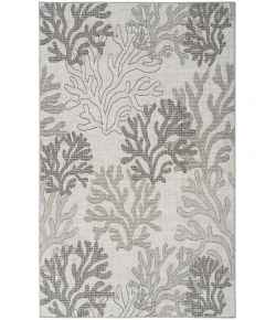 Nourison Home Garden Oasis GOA05 Grey 5 ft. X 7 ft. Area Rug