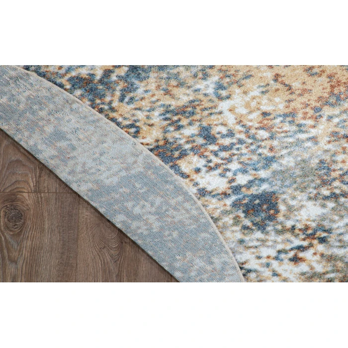Nourison Astra Machine Washable Multicolor ASW07 7 ft. 10 in. Round Rug