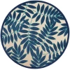 Nourison Home Aloha ALH18 Navy 7 ft. 10 in. Round Area Rug