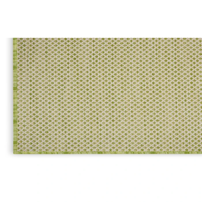 Nourison Courtyard Ivory Green COU01 2 ft. 2 in. X 8 ft. Rectangle Rug