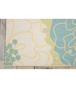 Nourison Home & Garden Green RS021 5ft. 3in. x 7ft. 5in. Rect. Rug