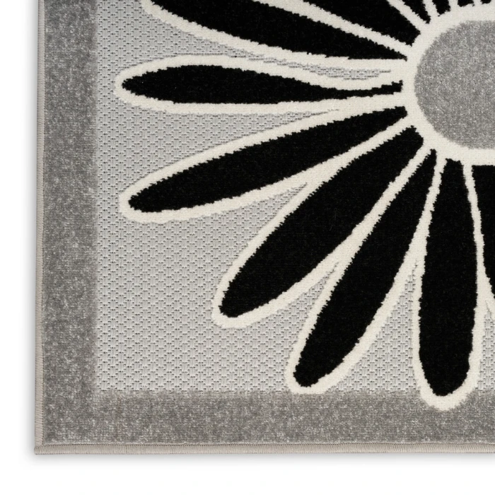 Nourison Aloha Area Rug ALH33 Black White