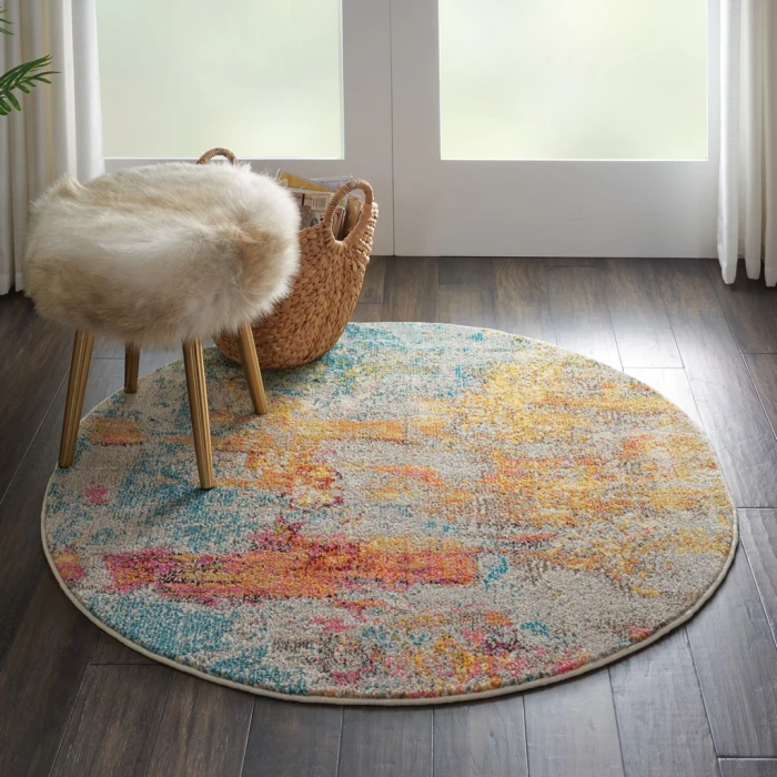 Nourison Celestial Round Area Rug CES02-Sealife