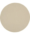 Nourison Home Courtyard Tan COU01 5ft. x Round Round Rug