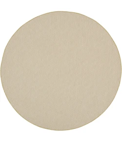 Nourison Home Courtyard Tan COU01 5ft. x Round Round Rug